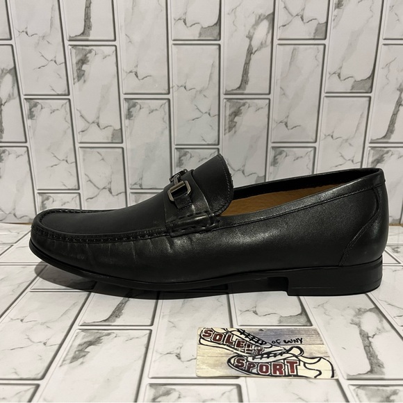 New Peter Millar Crown Leather Bit Loafer Black Slip On Mens 11.5 - 13.5 MEOF51 main image 13